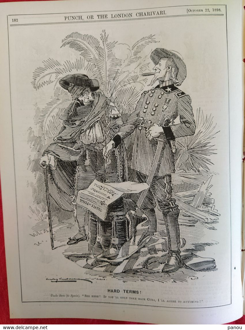 Punch, Or The London Charivari Vol CXV - OCTOBER 22, 1898 - Magazine 12 Pages. CUBA SPAIN ESPANA USA - Other & Unclassified