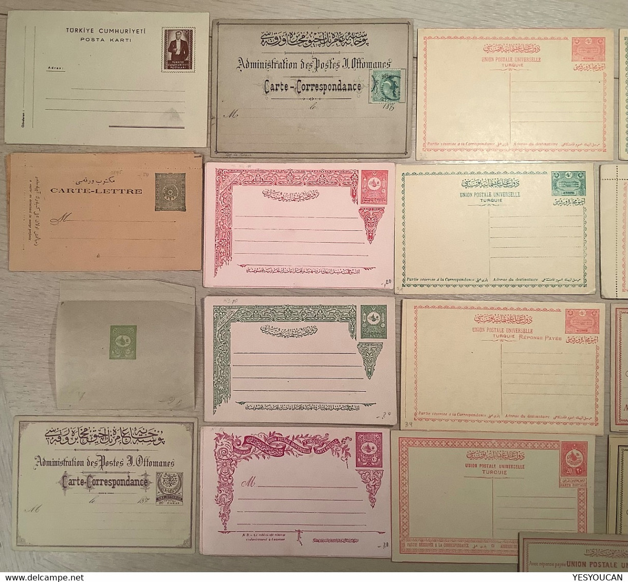 Turkey 1875-1953 25 Almost All Different Postal Stationery  Unused (Turquie Entier Postal Cover Lettre - Covers & Documents