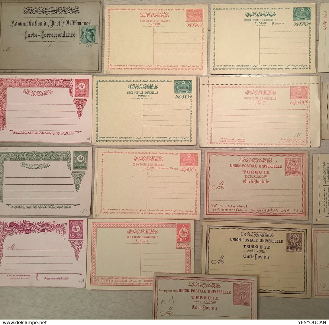 Turkey 1875-1953 25 Almost All Different Postal Stationery  Unused (Turquie Entier Postal Cover Lettre - Lettres & Documents