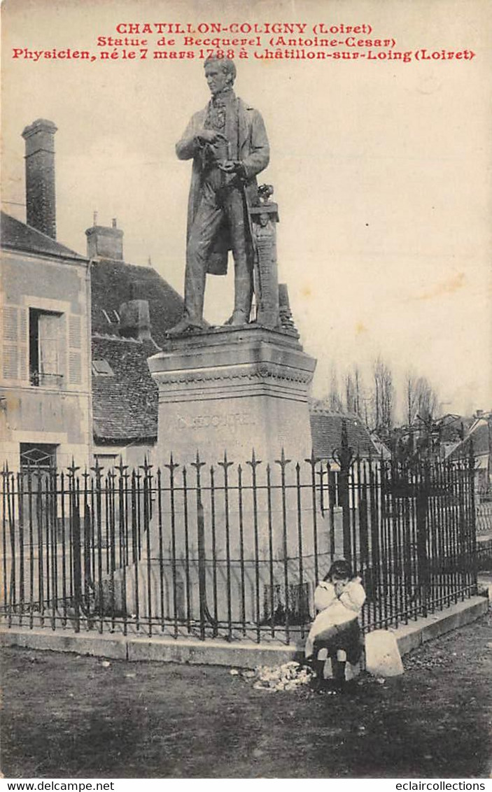 Chatillon Coligny       45       Statue De Becquerel                 (voir Scan) - Chatillon Coligny