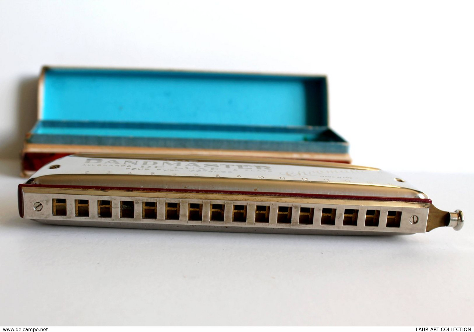 ANCIEN HARMONICA THE BANDMASTER DE LUXE CHROMATIC "C" FOUR FULL OCTAVE, 16 HOLES       (3011.3) - Muziekinstrumenten