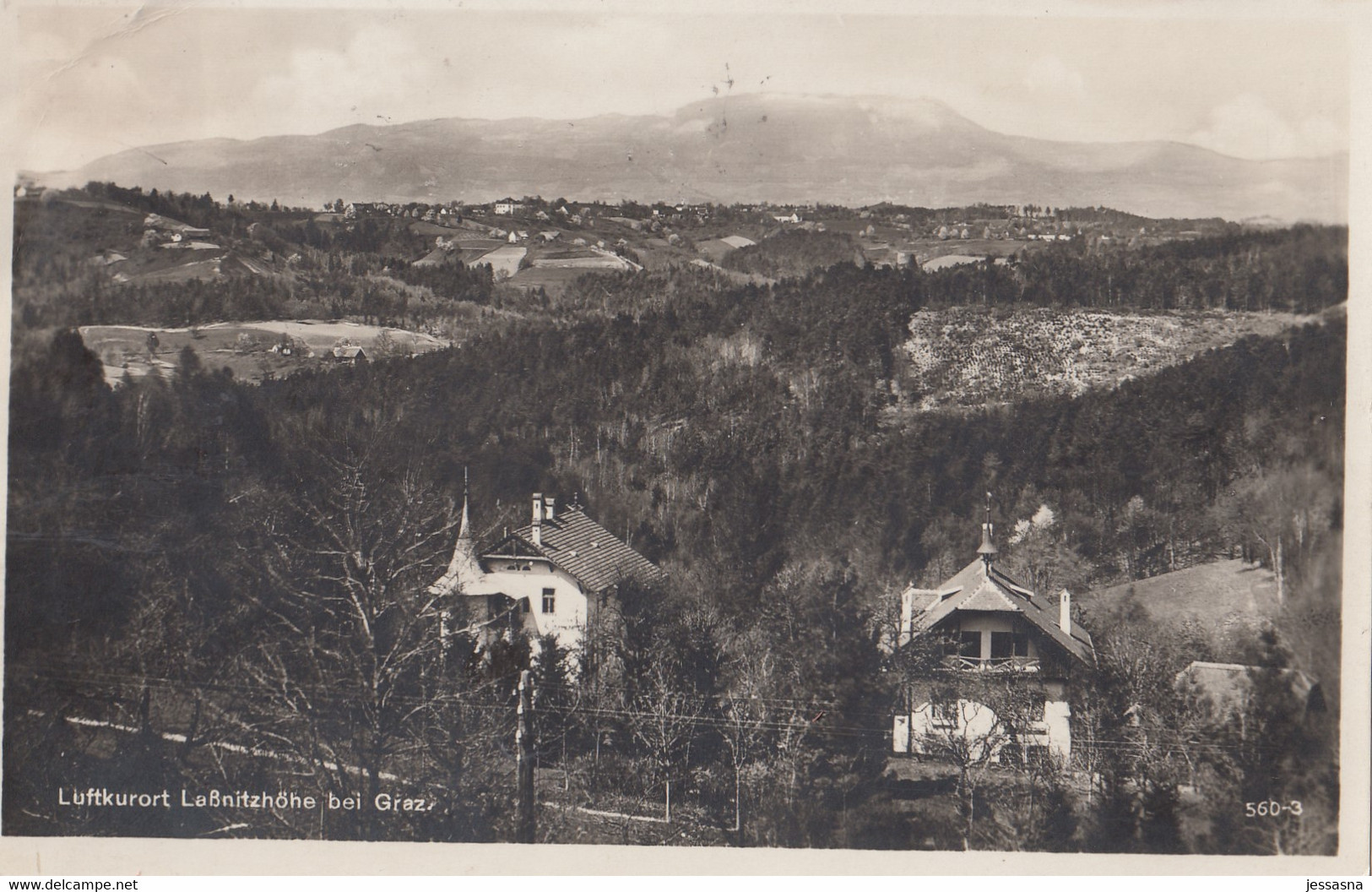 AK - LASSNITZHÖHE Bei Graz - Panorama Mit Villen 1924 - Lassnitzhöne