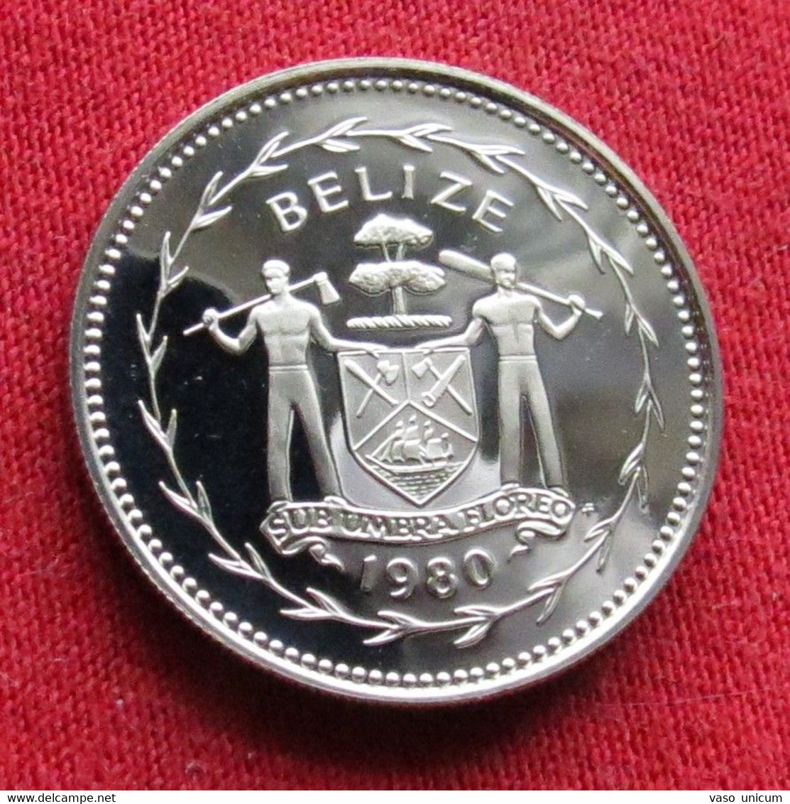 Belize 25 Cents 1980 Proof Minted 920 Coins - Belize