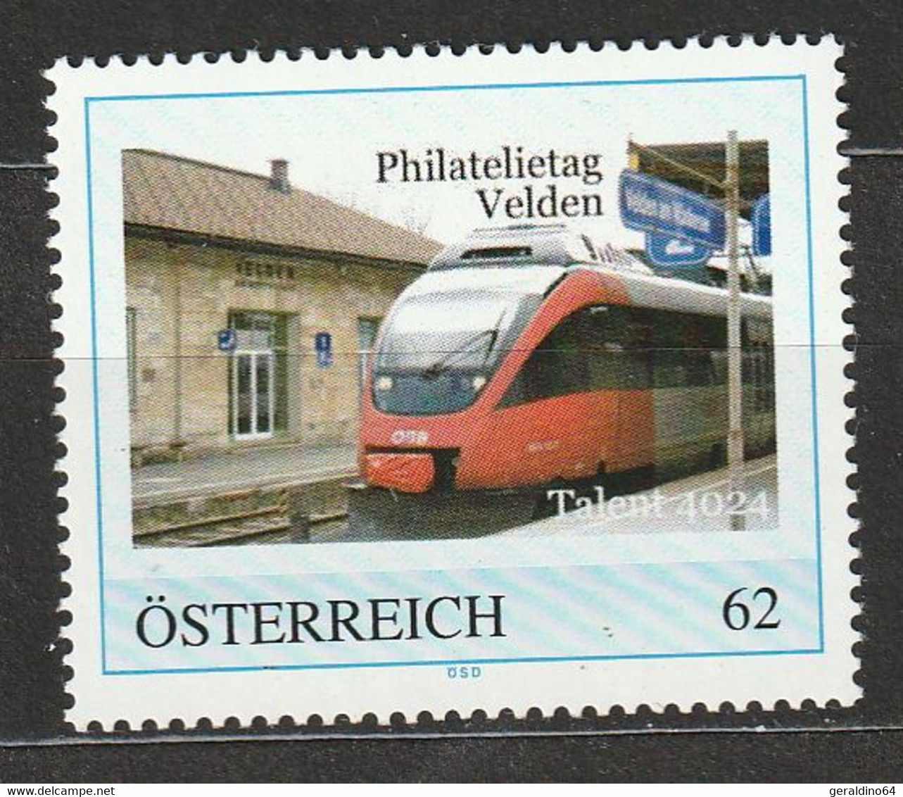 Österreich Personalisierte BM Philatelietag Velden Talent 4024 ** Postfrisch - Francobolli Personalizzati