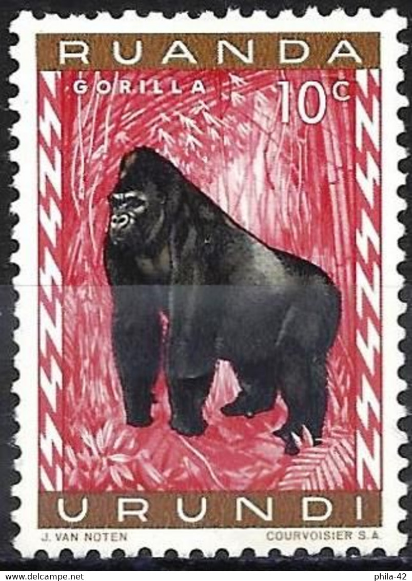 Ruanda-Urundi 1959 - Mi 161A - YT 205 ( Monkey : Gorilla ) MNH** - Unused Stamps