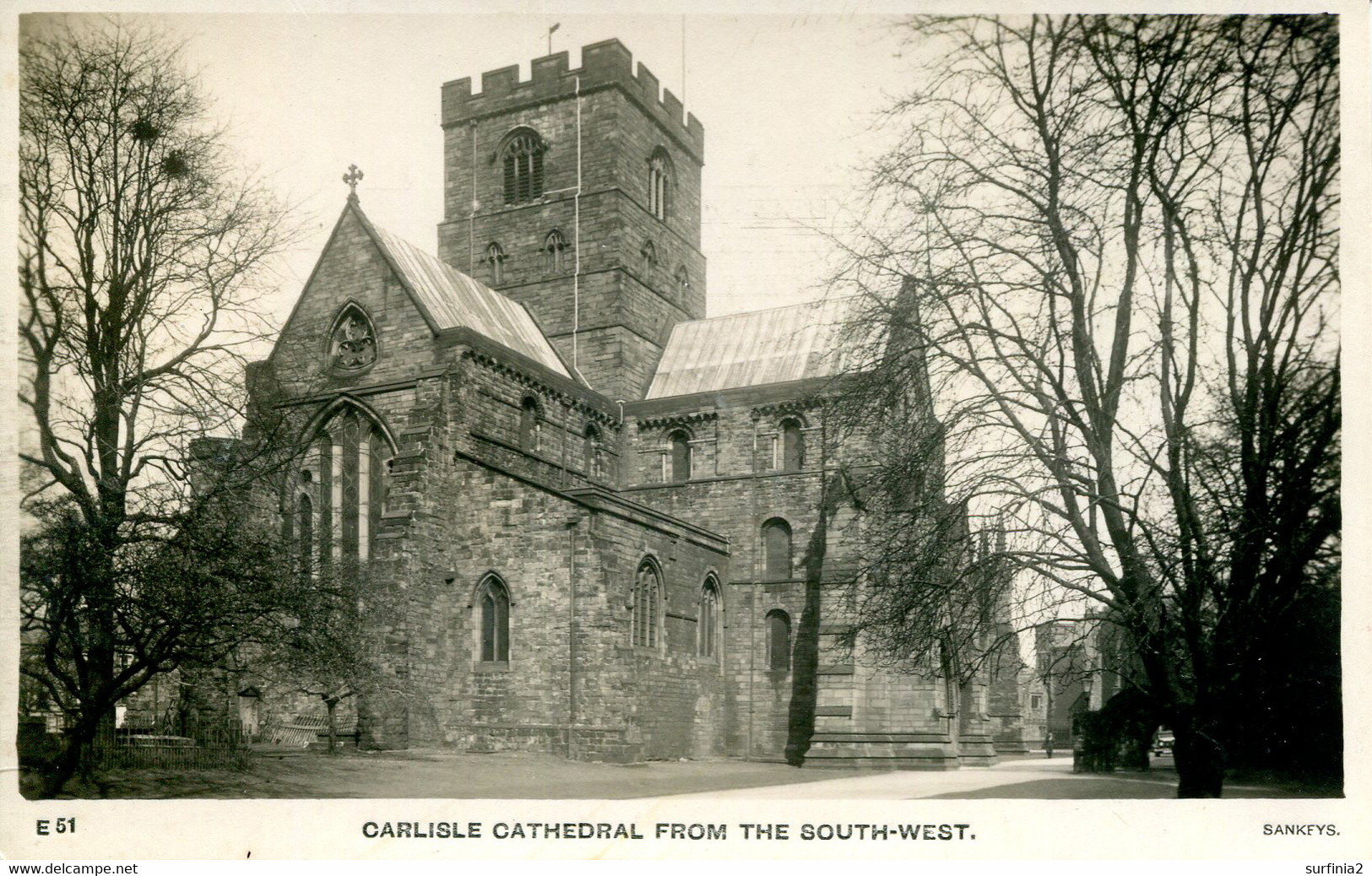 CUMBRIA - CARLISLE CATHEDRAL FROM THE SOUTH WEST RP Cu488 - Carlisle