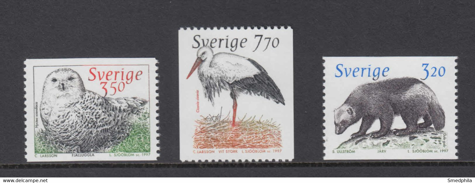 Sweden 1997 - Michel 1984-1986 MNH ** - Ungebraucht