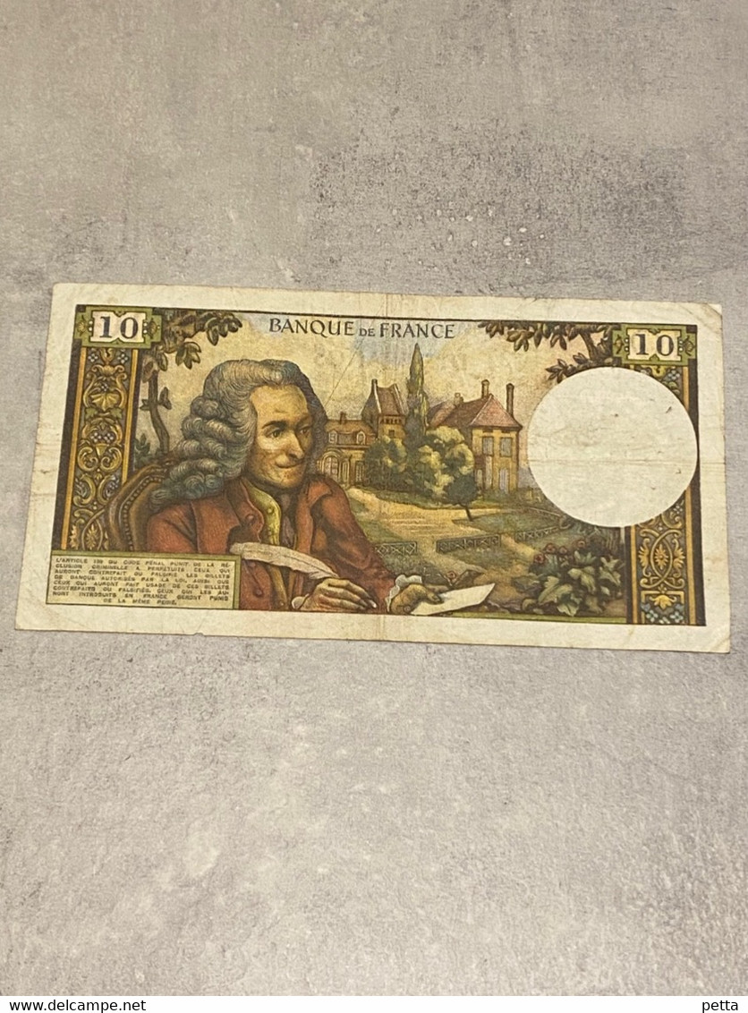 Billet De 10 Francs Voltaire / Q.7-8-1969.Q. / Alph H.513 - 10 F 1963-1973 ''Voltaire''