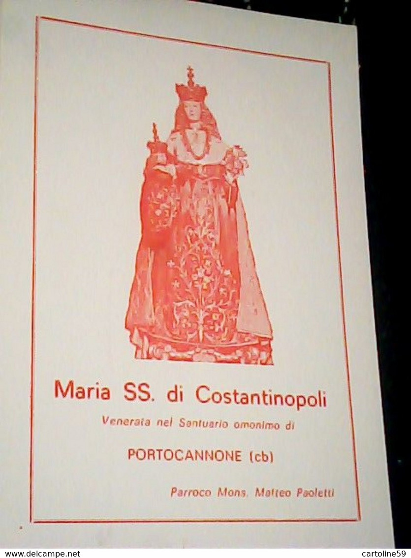 Portocannone -CB MARIA MADONNA SS. Di Costantinopoli Potretrice N1965 IL3148 - Campobasso