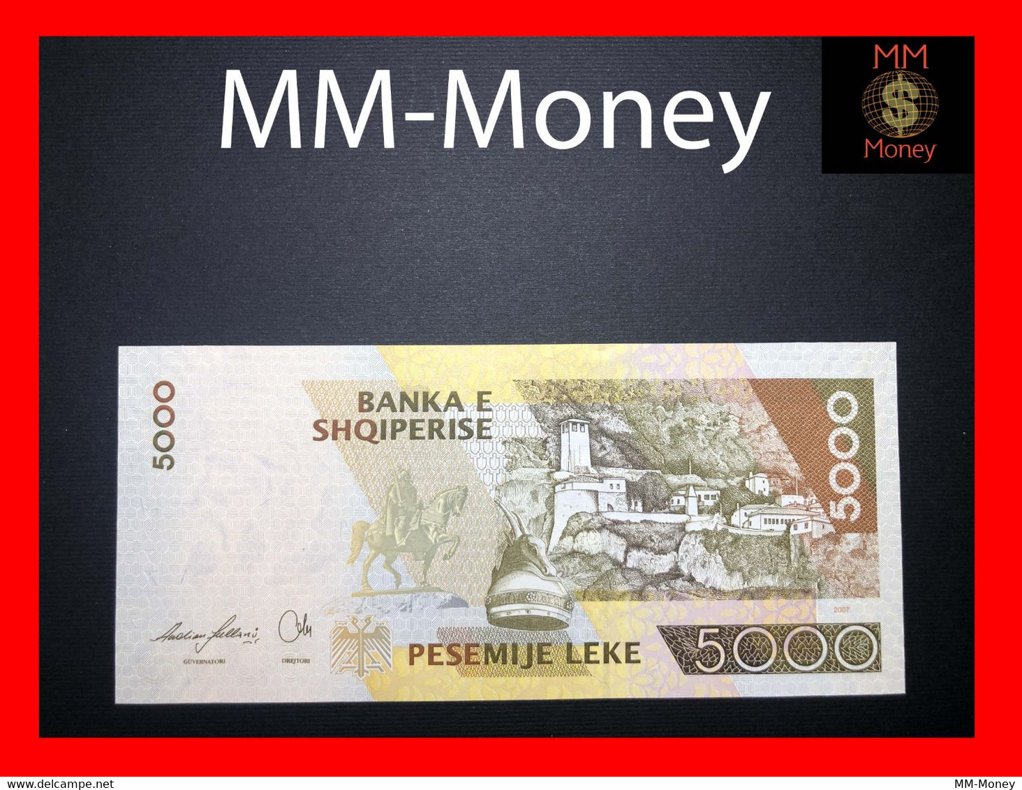 Albania 5.000 5000 Leke  2007   P. 75     UNC - Albania