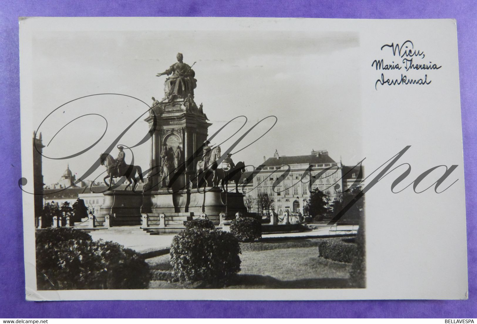 Wien Maria Theresia Denkmal.  Feldpost 29/08/41  1941 40-45 WO II Karl Jacob - War 1939-45