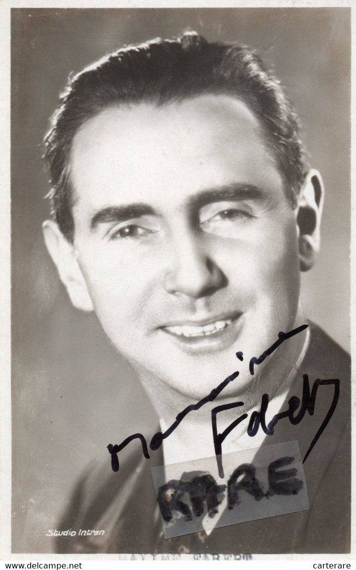 CARTE PHOTO,MAXIME FABERT,NE ROBERT EMILE JAILLON,PARIS,1899-1978,SIGNATURE,COMEDIEN FRANCAIS,RARE,AUTOGRAPHE,AUTOGRAPH - Other & Unclassified