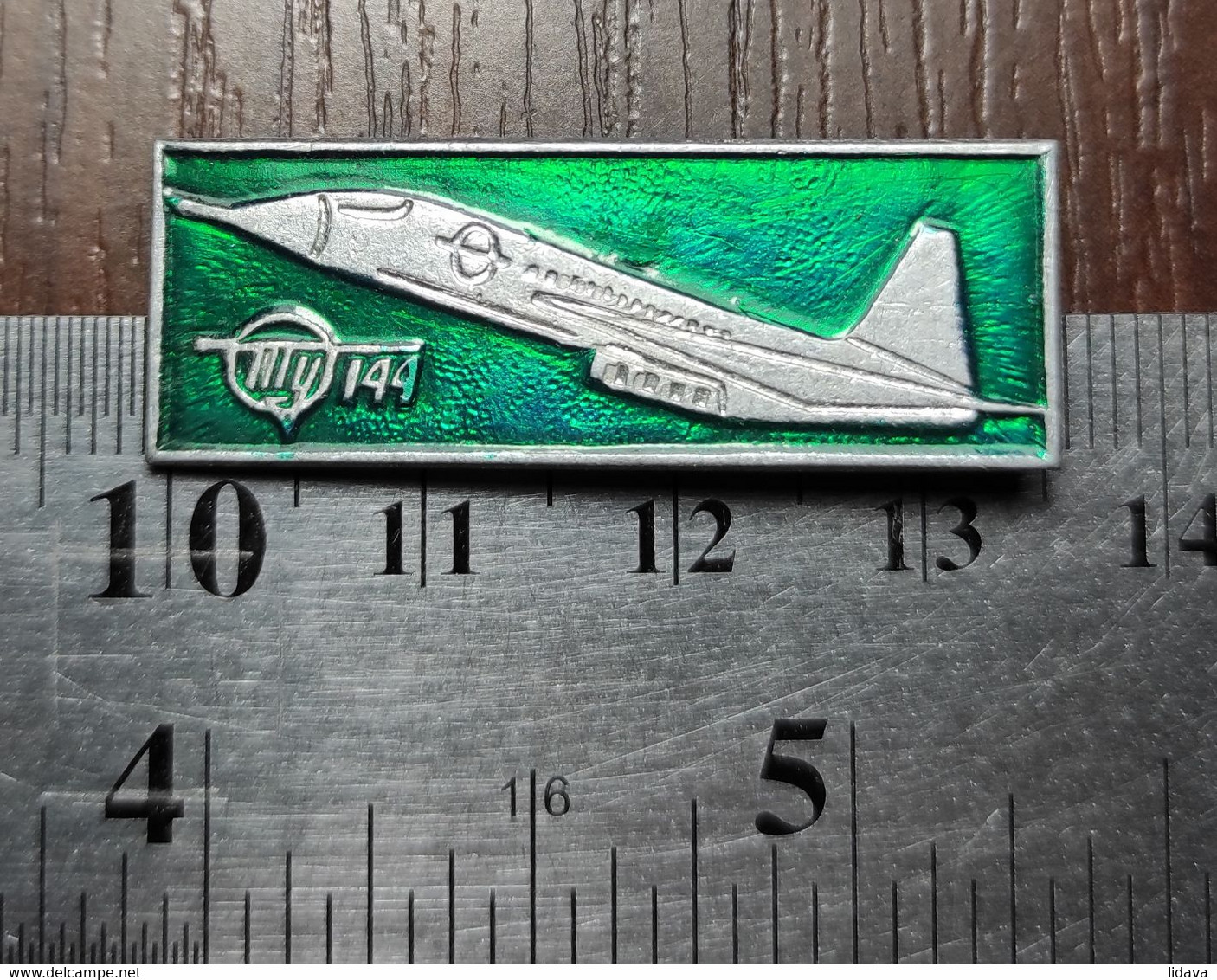 Aviation Avia Badge Pin Airplane Tupolev Tu-144 Soviet Union USSR - Avions