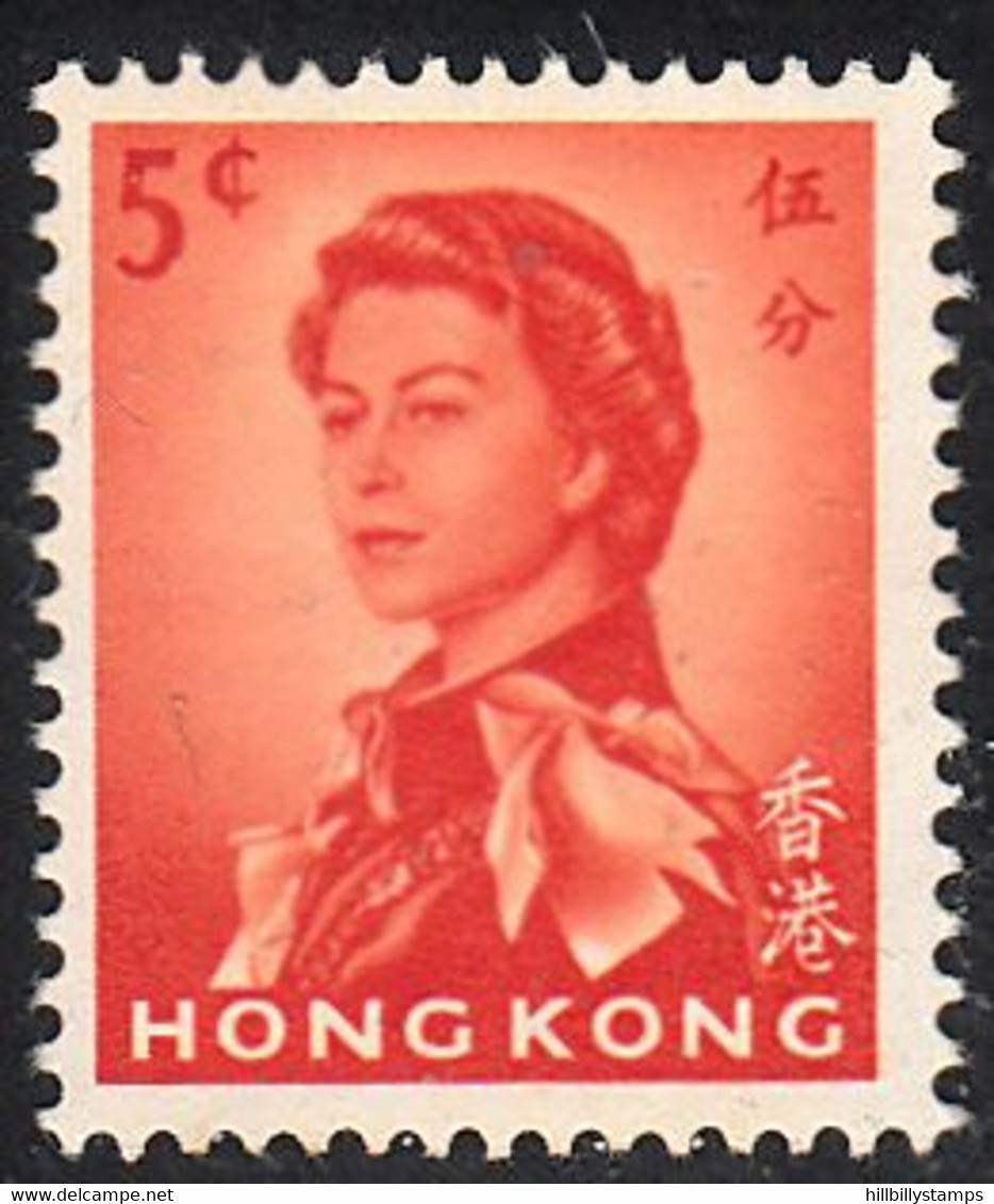 HONG KONG   SCOTT NO  203   MINT HINGED   YEAR  1962 - Unused Stamps