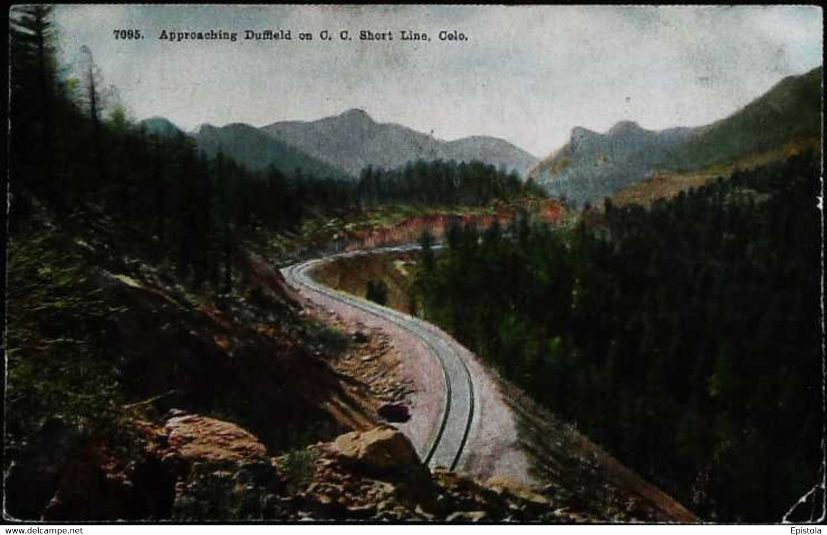 ► Colorado, Duffield, Colorado Springs & Cripple Creek Short Line Railroad, Train Tracks, - Colorado Springs