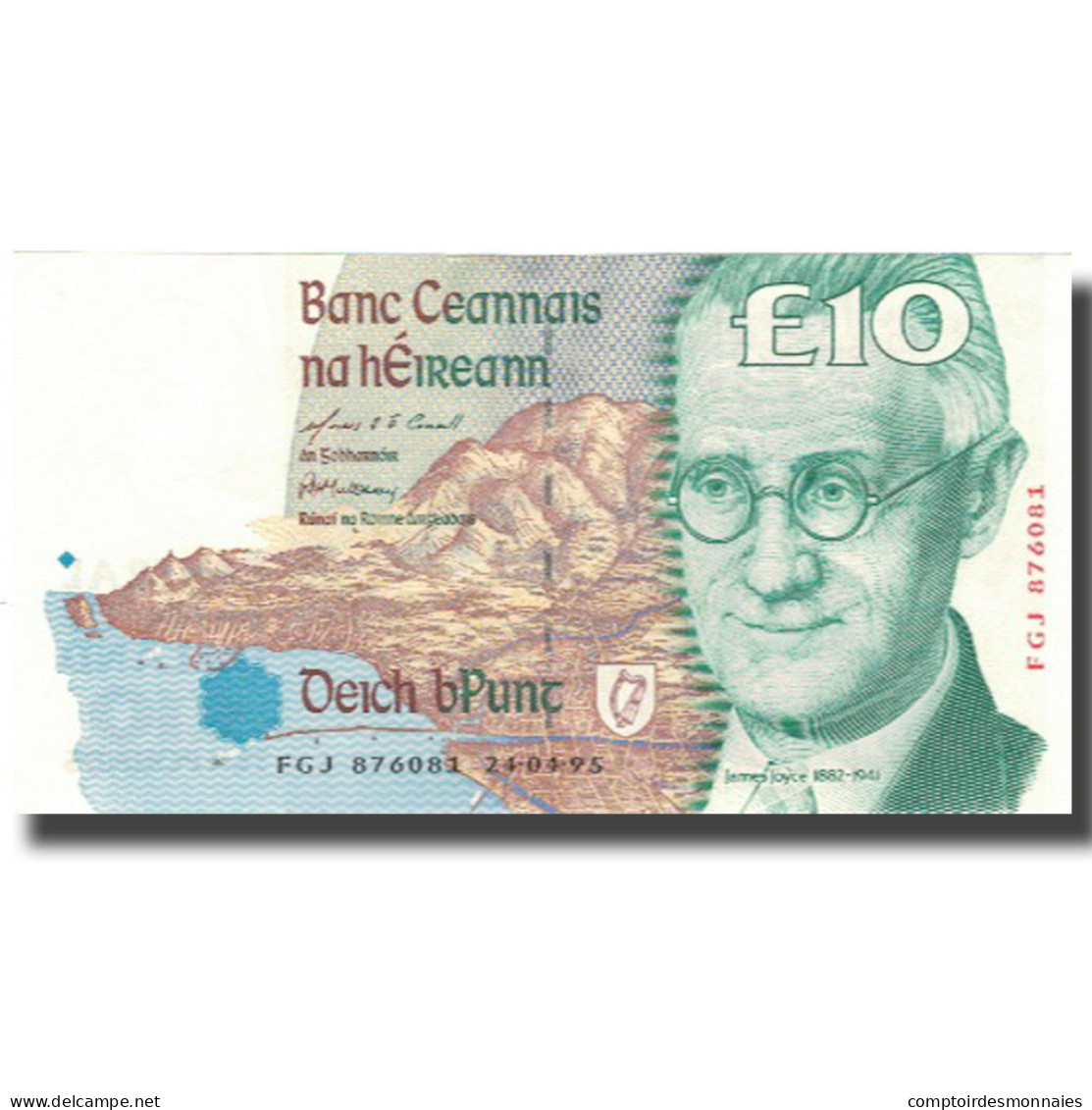 Billet, Ireland - Republic, 10 Pounds, Undated (1993-99), KM:76b, SUP+ - Irland