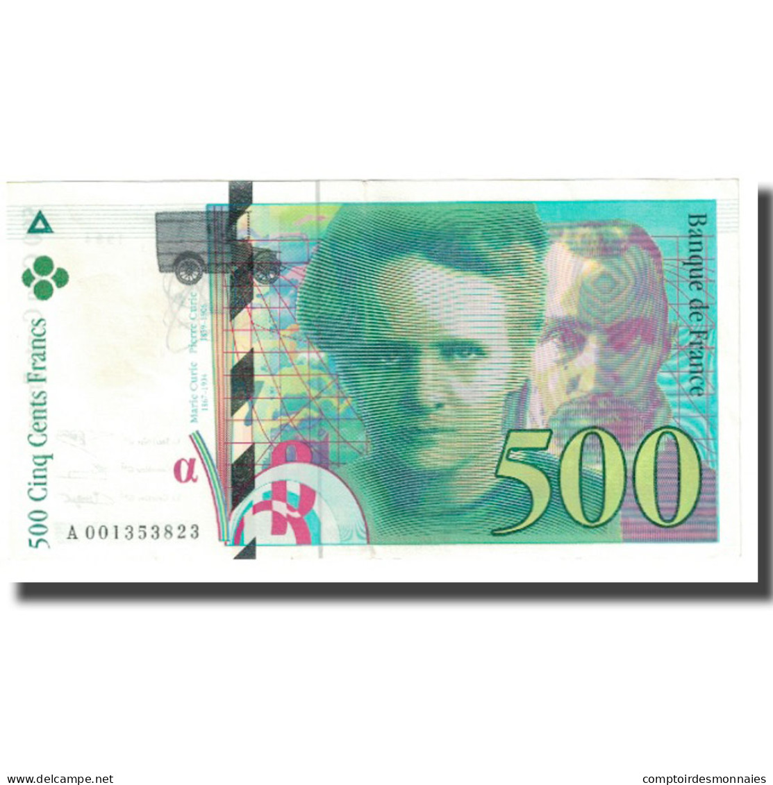 France, 500 Francs, Pierre Et Marie Curie, 1994, Bugarel, Undated (1994), SUP - 500 F 1994-2000 ''Pierre En Marie Curie''