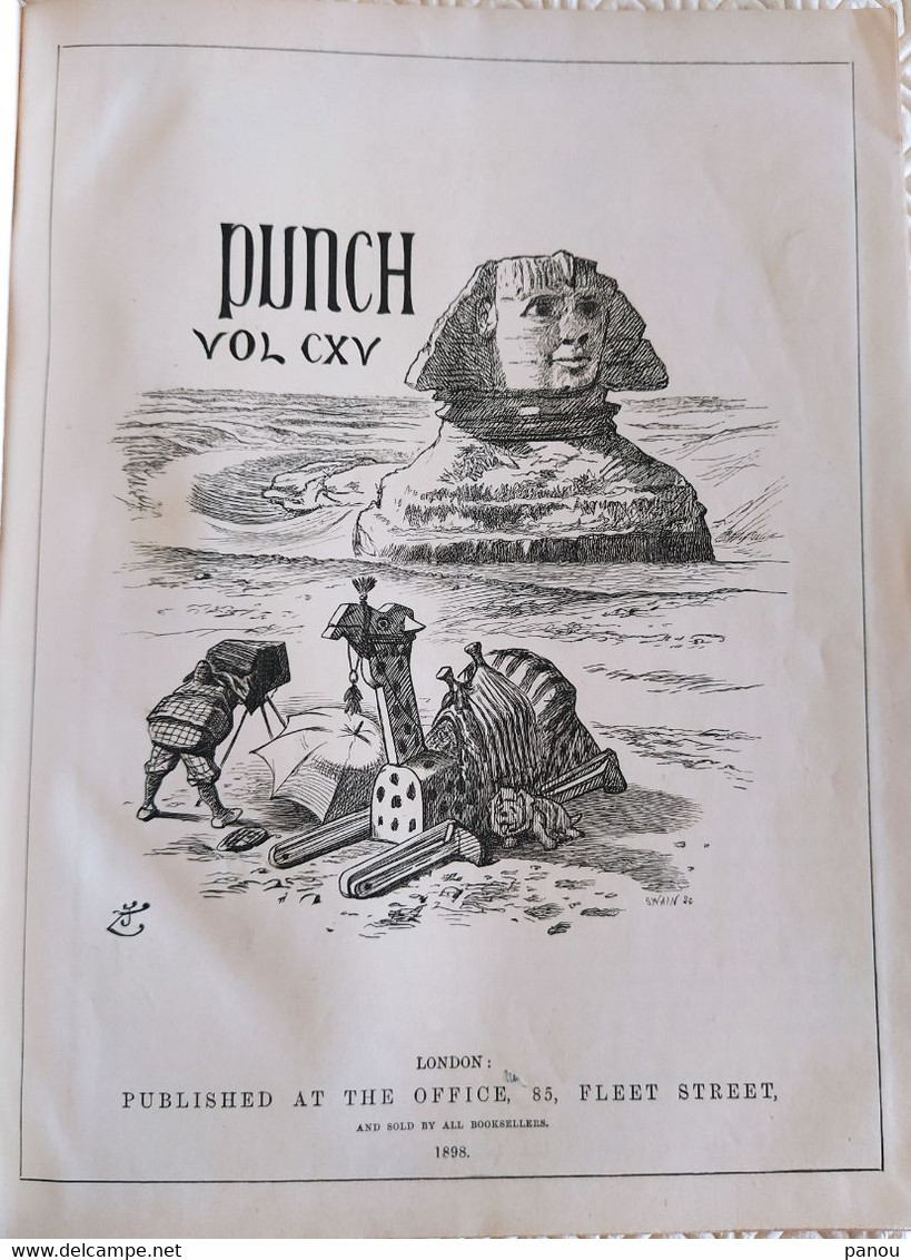 Punch, Or The London Charivari Vol CXV - 1898 -  Complete Magazine 12 Pages - Otros & Sin Clasificación