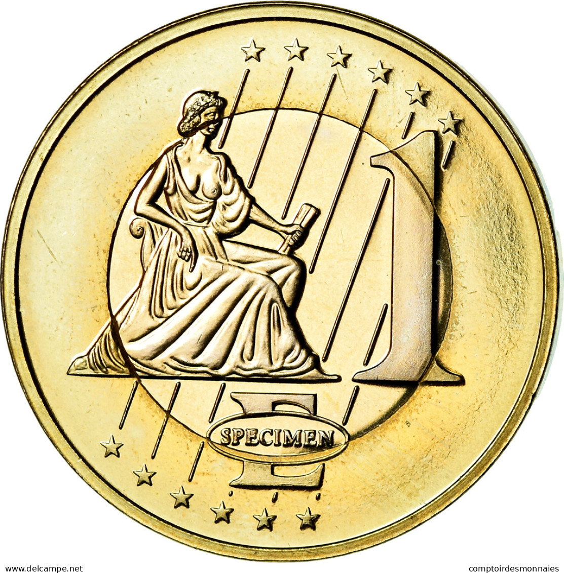 Pays-Bas, Euro, 1997, Unofficial Private Coin, SPL, Bi-Metallic - Privatentwürfe