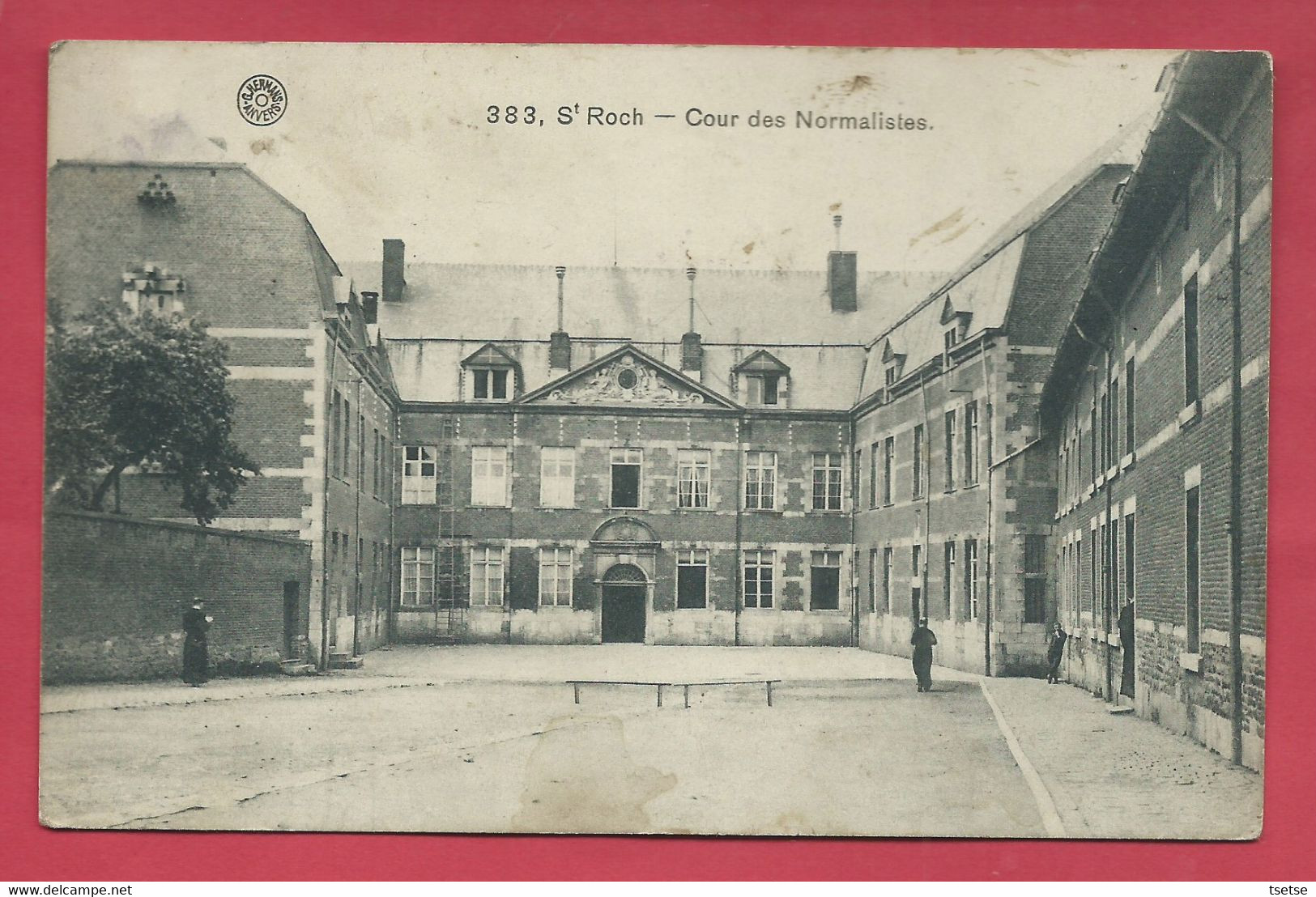 Ferrières - Séminaire St Roch - Cour De Normalistes - 1914 ( Voir Verso ) - Ferrieres