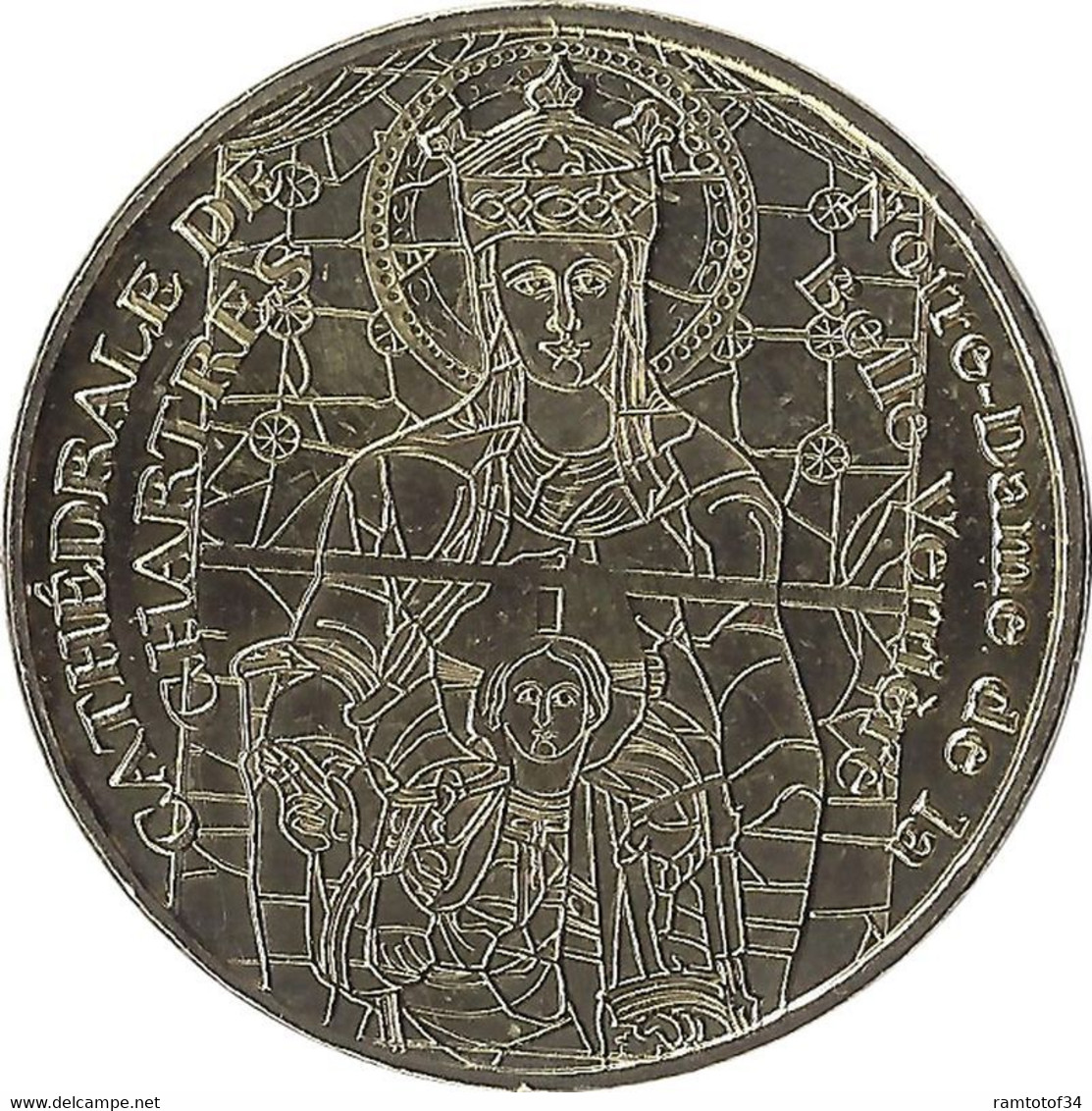 2015 MDP217 - CHARTRES - La Cathédrale De Chartres 5 (la Belle Verrière) / MONNAIE DE PARIS - 2015