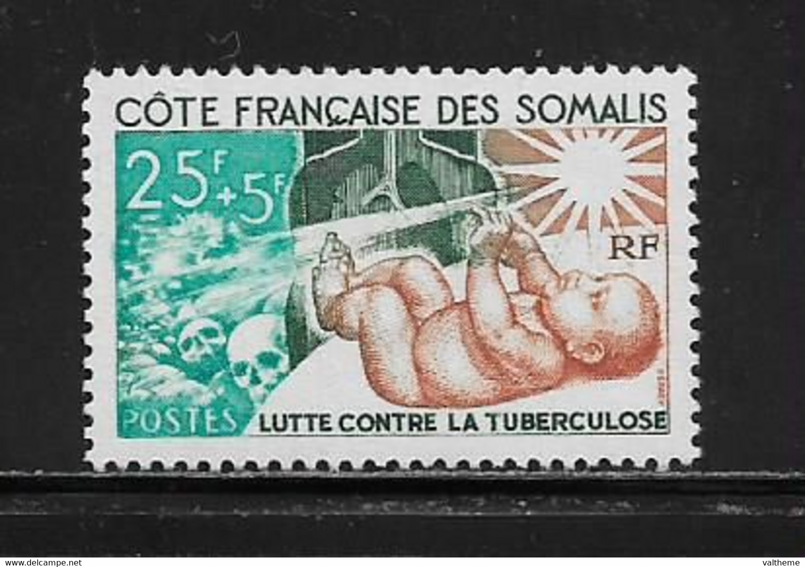 COTES FRANCAISE DES SOMALIS ( CSOM - 125 )   1966  N° YVERT ET TELLIER  N° 324   N** - Ungebraucht