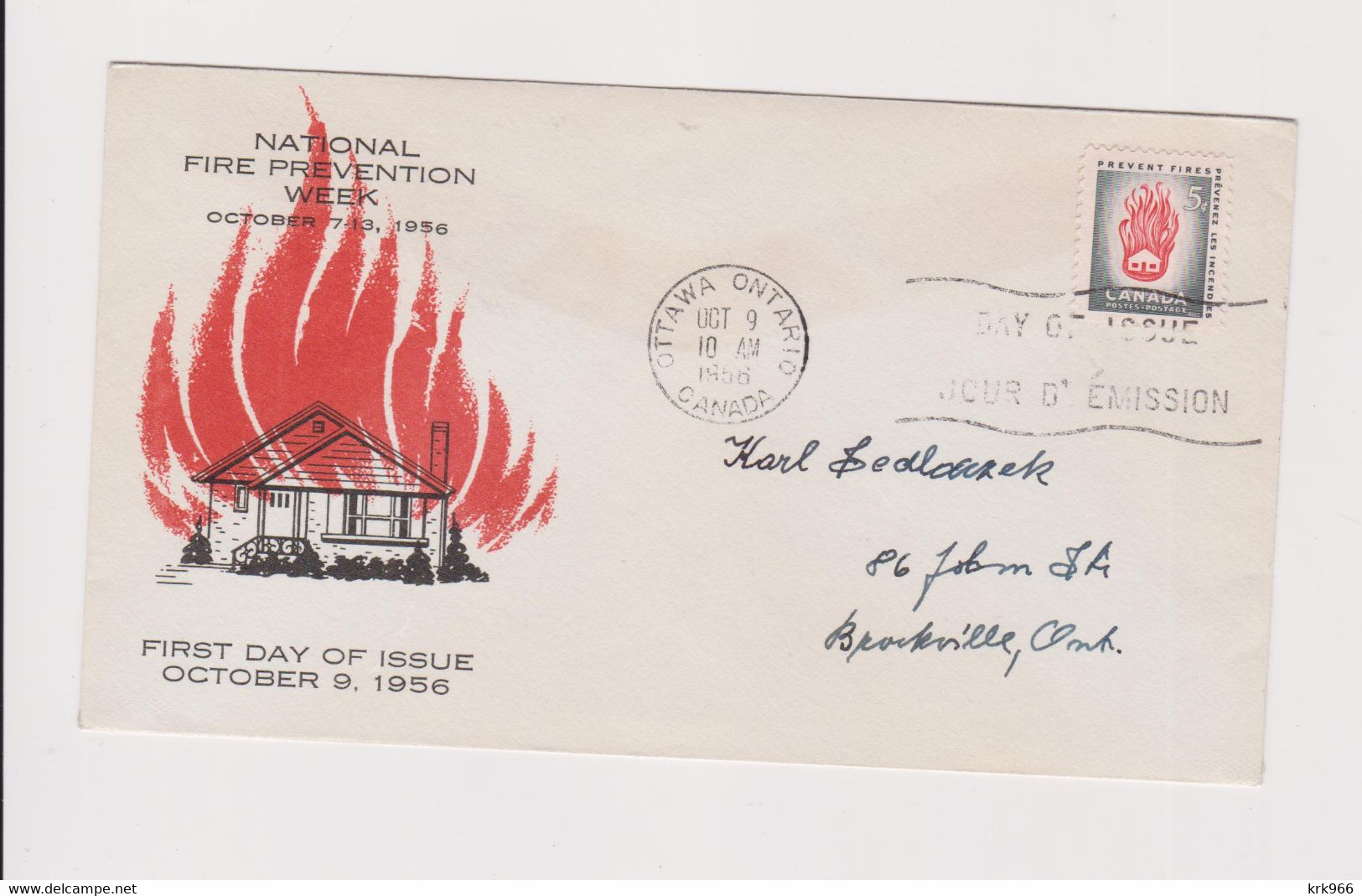 CANADA  1956 FDC Cover - Covers & Documents