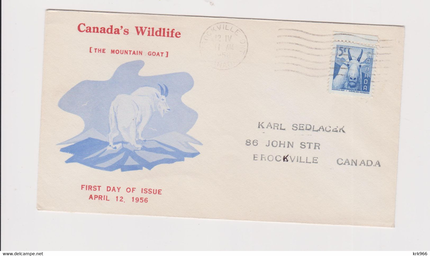 CANADA  1956 FDC Cover - Briefe U. Dokumente