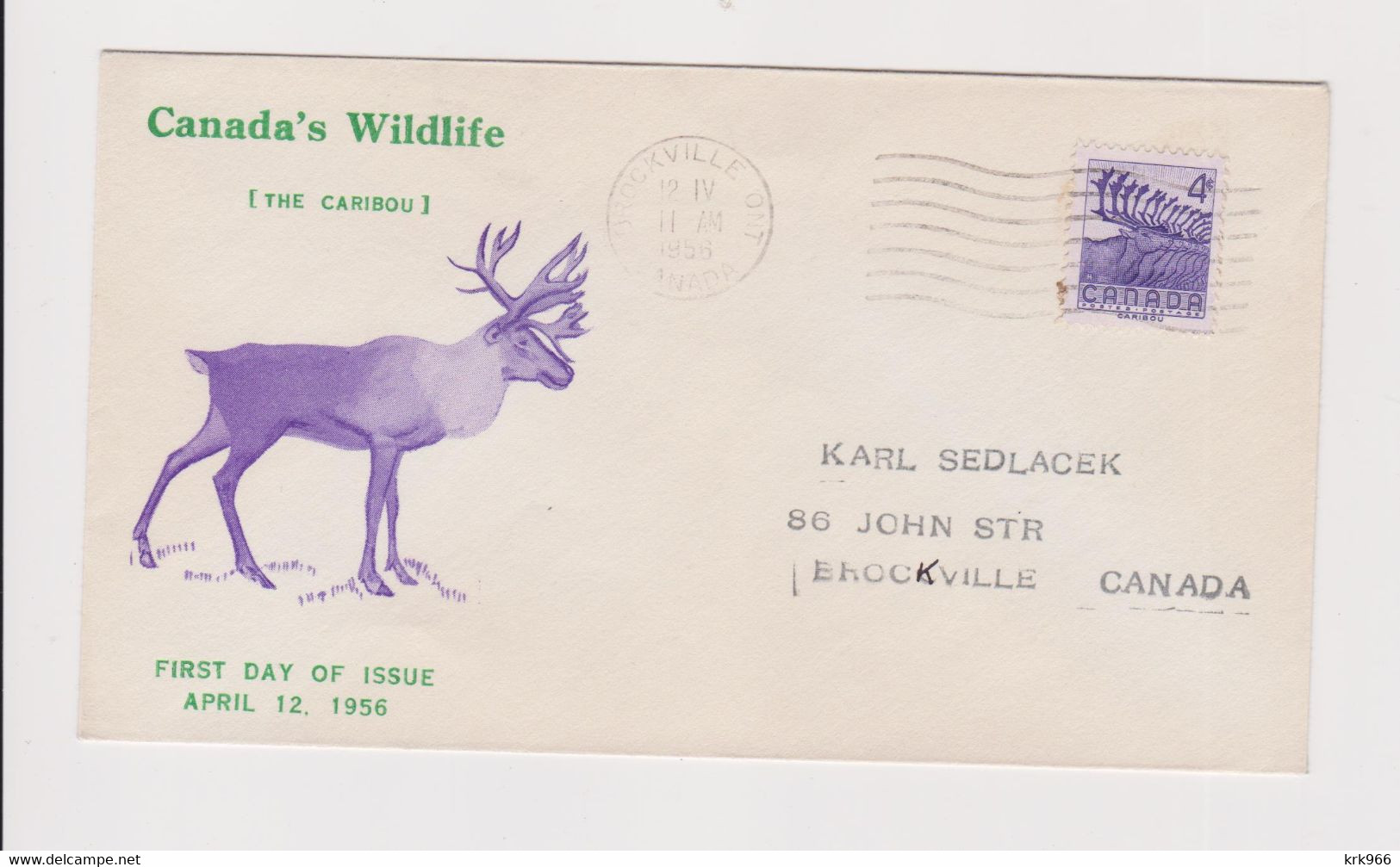 CANADA  1956 FDC Cover - Storia Postale