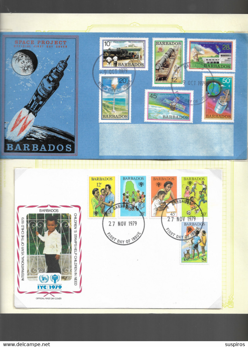 BARBADOS  17   FDC   used  different topics