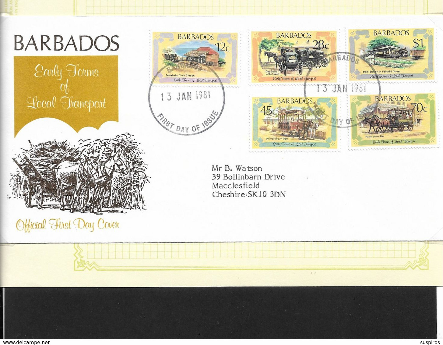 BARBADOS  17   FDC   used  different topics