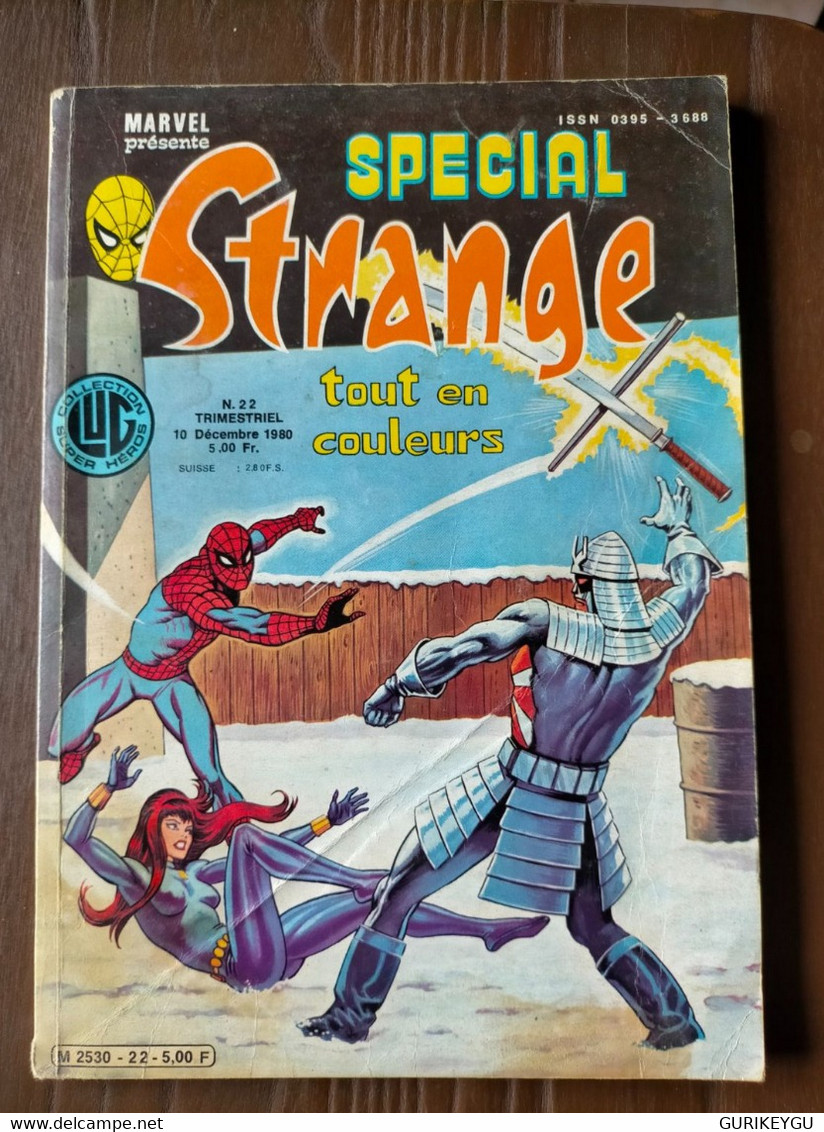 STRANGE Special  N° 22 Les  X-MEN L'araignée La Chose LUG 10/12/1980 - Strange