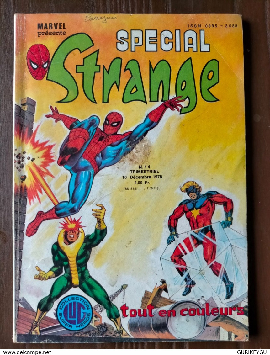 STRANGE Special  N° 12 Les X-MEN L'araignée La Chose LUG 10/12/1978 - Strange