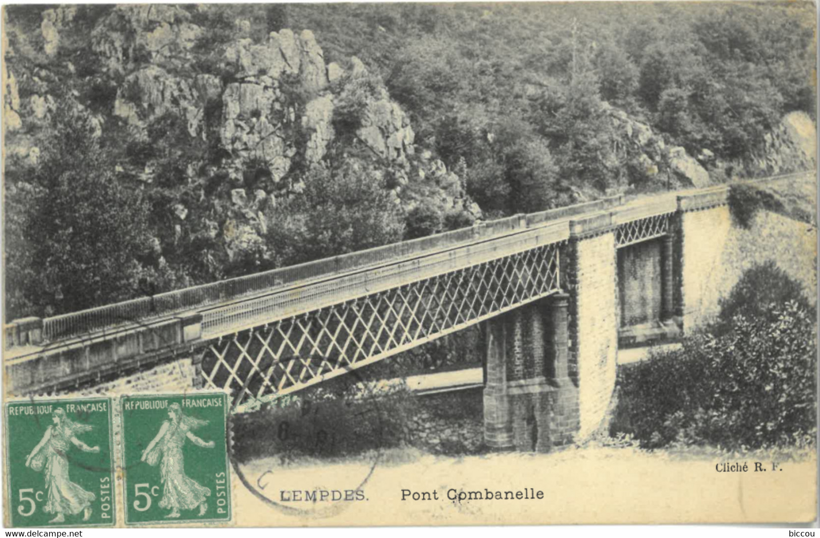 Cpa LEMPDES 63 - Pont Combanelle - Lempdes