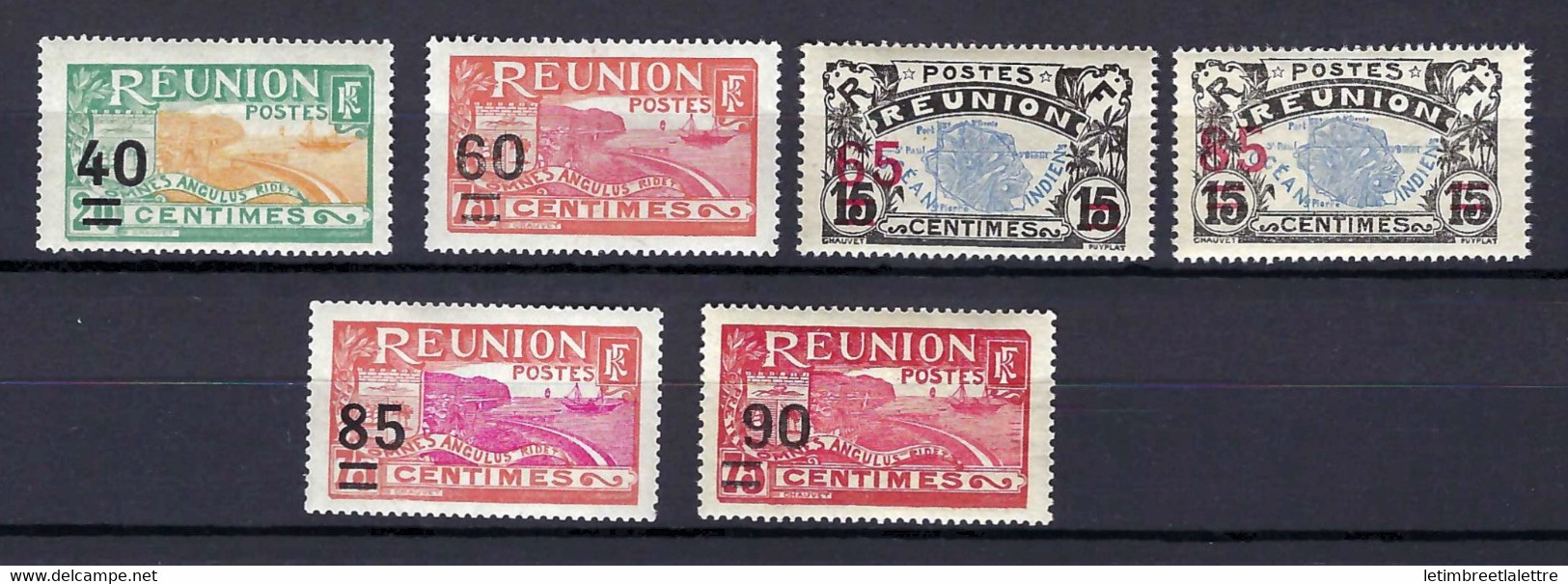 ⭐ Réunion - YT N° 97 à 102 ** - Neuf Sans Charnière - 1922 / 1927 ⭐ - Ongebruikt