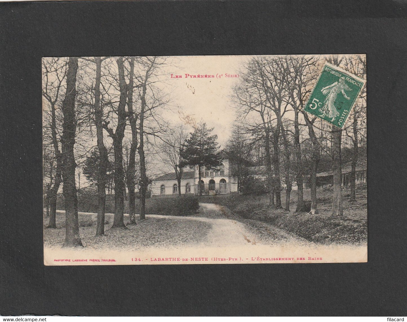 107436       Francia,    La Barthe  De  Neste,  L"Etablissement  Des  Bains,  VG  1909 - La Barthe De Neste