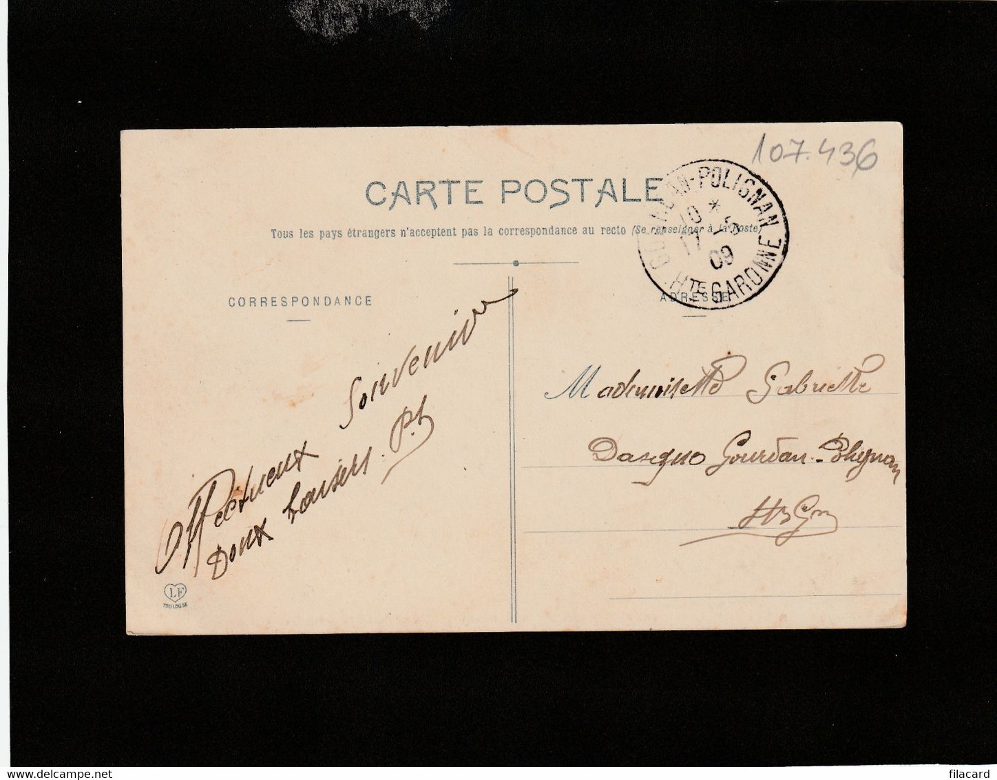 107436       Francia,    La Barthe  De  Neste,  L"Etablissement  Des  Bains,  VG  1909 - La Barthe De Neste