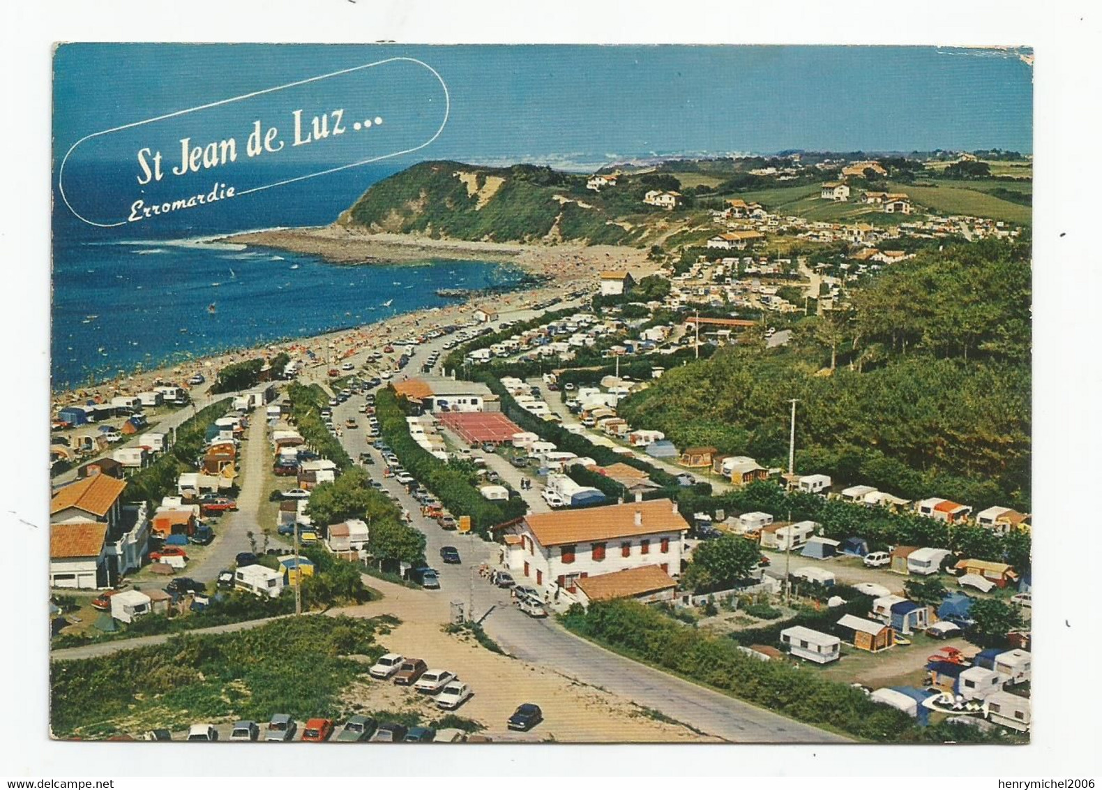 64 St Jean De Luz Quartier Erromardie Vue Panoramique Sur La Plage Et Campings - Saint Jean De Luz