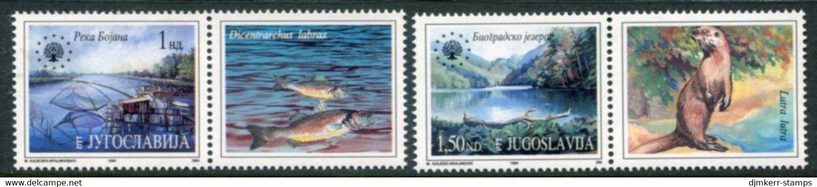 YUGOSLAVIA 1994 European Nature Protection With Labels MNH / **.  Michel 2676-77 - Neufs