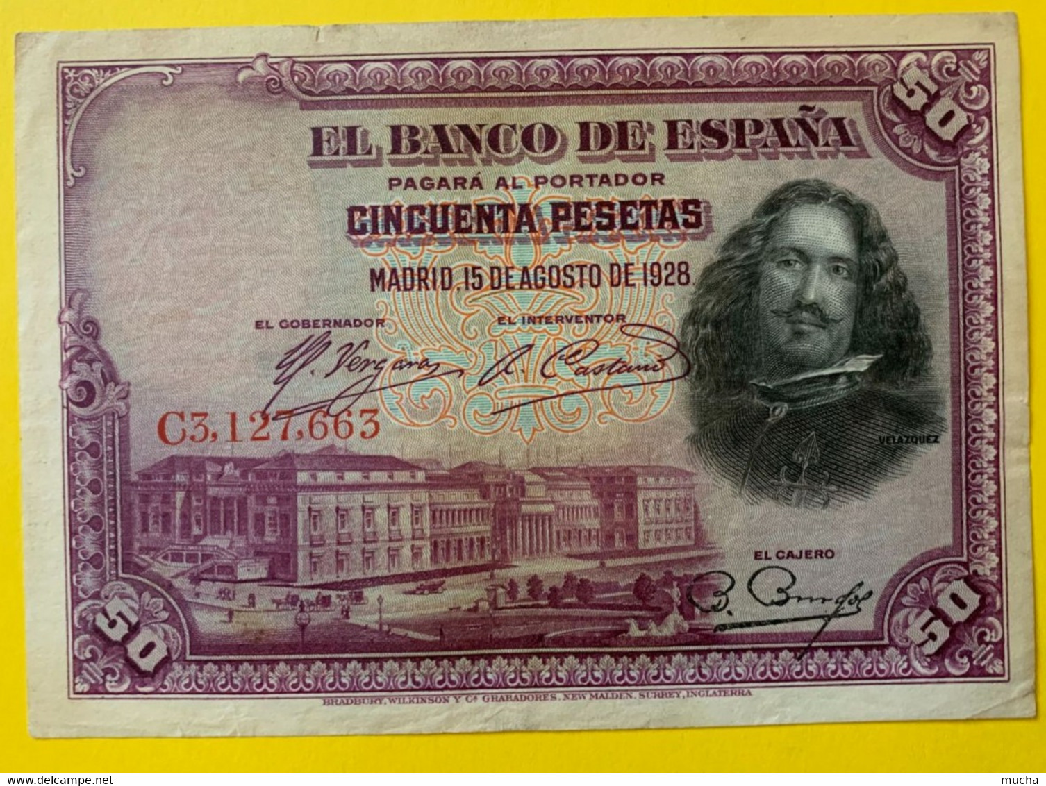 AB9 - Espagne 50 Pesetas 1928 TTB - 50 Pesetas