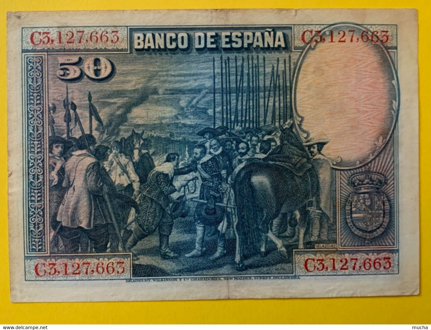 AB9 - Espagne 50 Pesetas 1928 TTB - 50 Pesetas