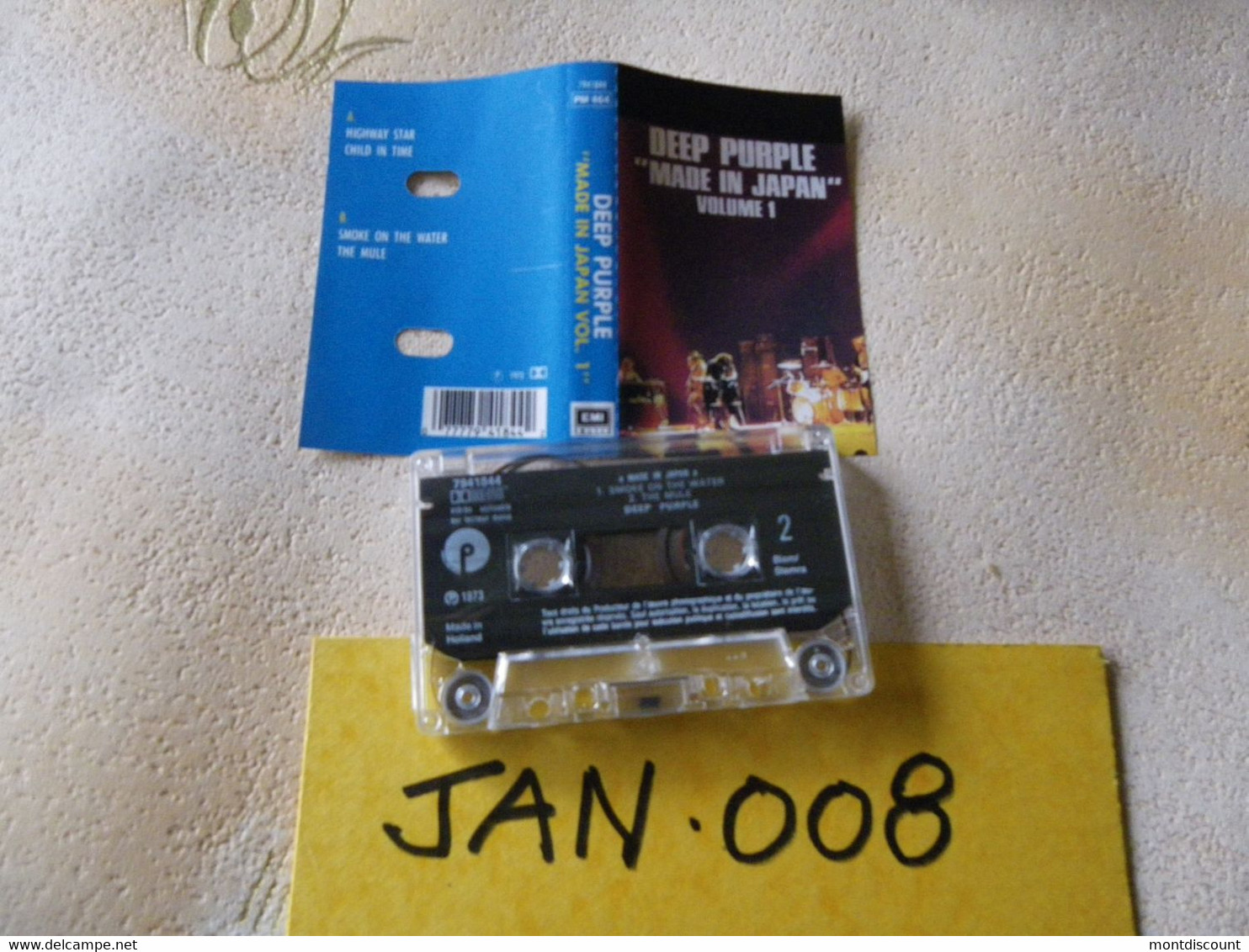 DEEP PURPLE K7 AUDIO VOIR PHOTO...ET REGARDEZ LES AUTRES (PLUSIEURS) (JAN 008) - Cassettes Audio