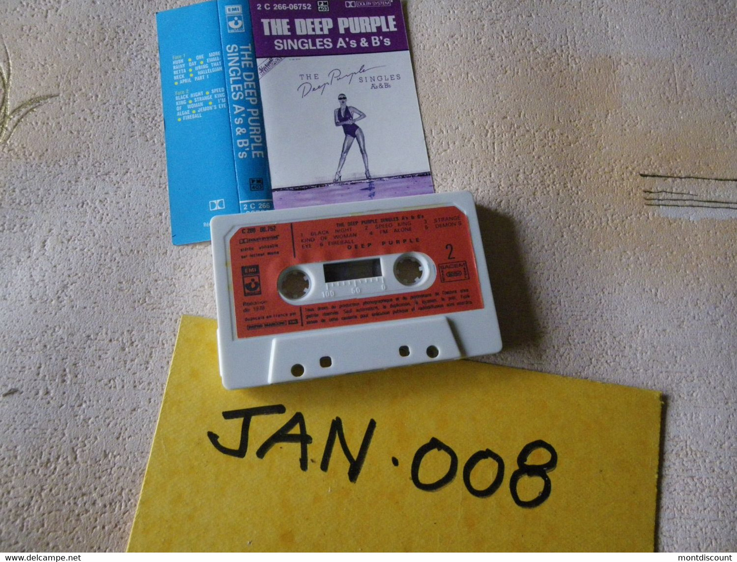 DEEP PURPLE K7 AUDIO VOIR PHOTO...ET REGARDEZ LES AUTRES (PLUSIEURS) (JAN 008) - Cassettes Audio