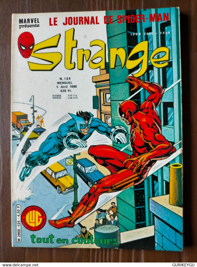 STRANGE  N° 124  DAREDEVIL L'araignée  IRON MAN  LUG  05/04/1980 - Strange