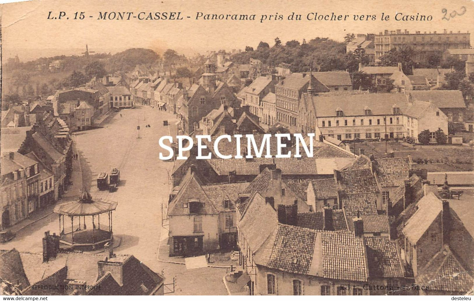 Panorama Pris Du Clocher Vers Le Casino - Mont-Cassel - Cassel