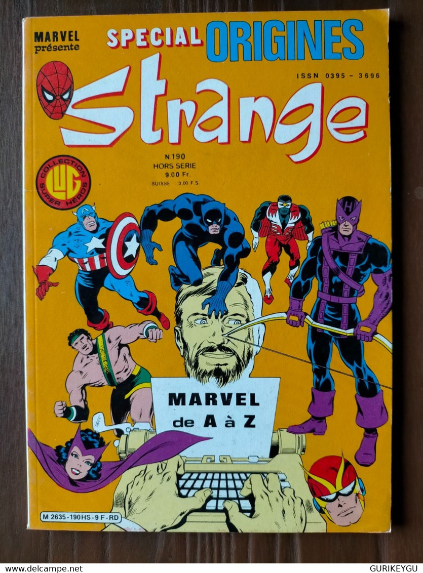 STRANGE  Spécial Origine N° 190  Hors Serie   LUG  05/10/1985 TBE - Strange