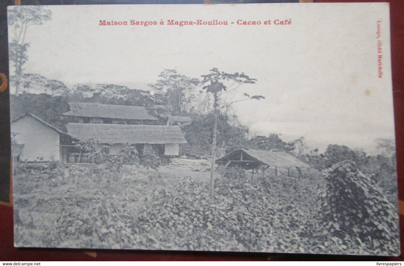 Congo Maison Sargos Magna Kouilou Cafe The   Cpa - Sonstige & Ohne Zuordnung