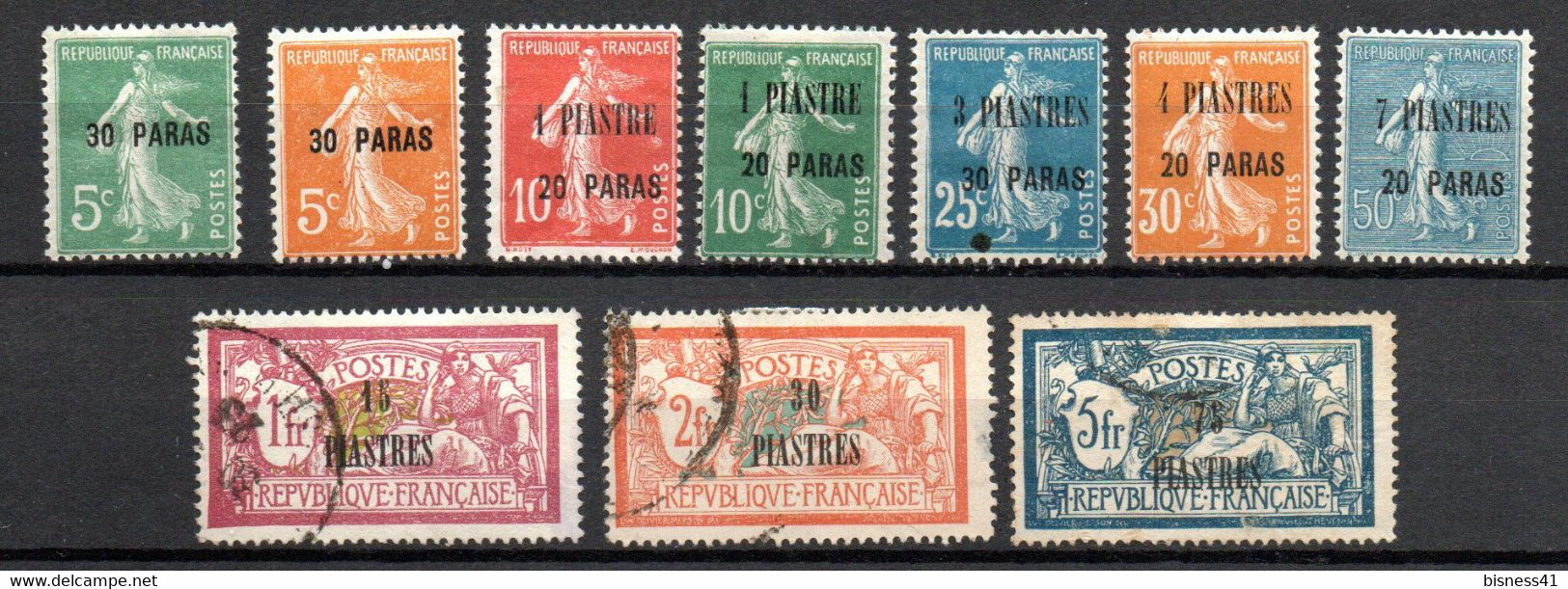Col24 Colonies Levant N° 28 à 37 Neuf X MH & Oblitéré  : 40,00 € - Unused Stamps