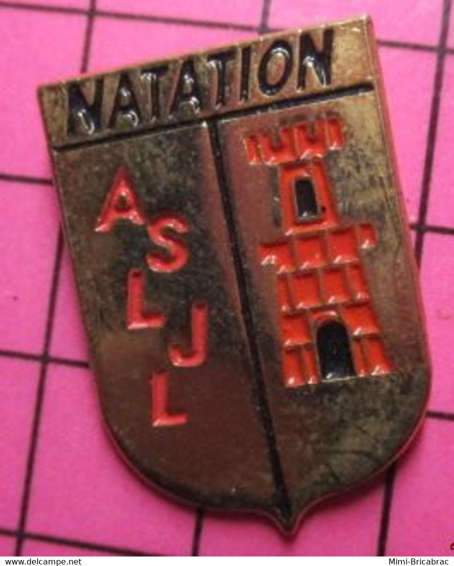 313i Pin's Pins / Beau Et Rare / THEME : SPORTS / CLUB NATATION ASLJL - Zwemmen