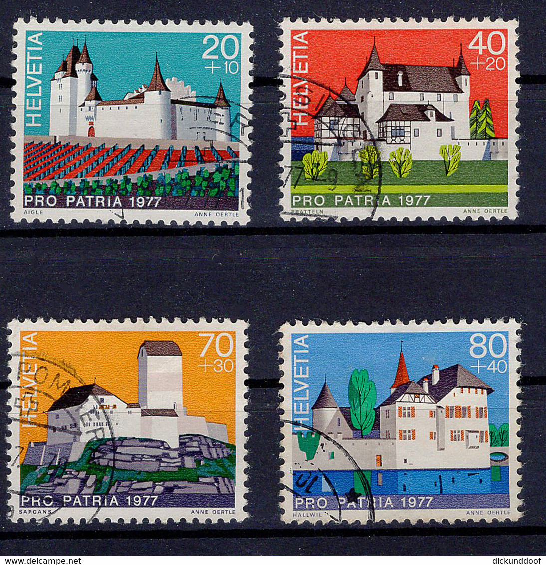 Schweiz-Switzerland-Suisse: Pro Patria Mi 1096-1099 1977 Gestempelt / Used / Oblitéré - Usados